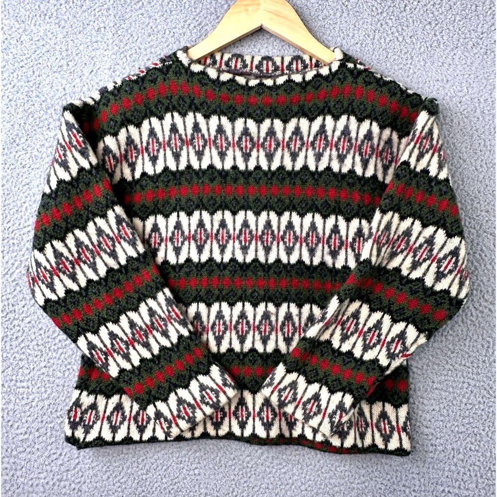 VTG Iceland Jersey Modeller Sweden Sweater XS Multicolor Lambs Wool Hans Heitsch